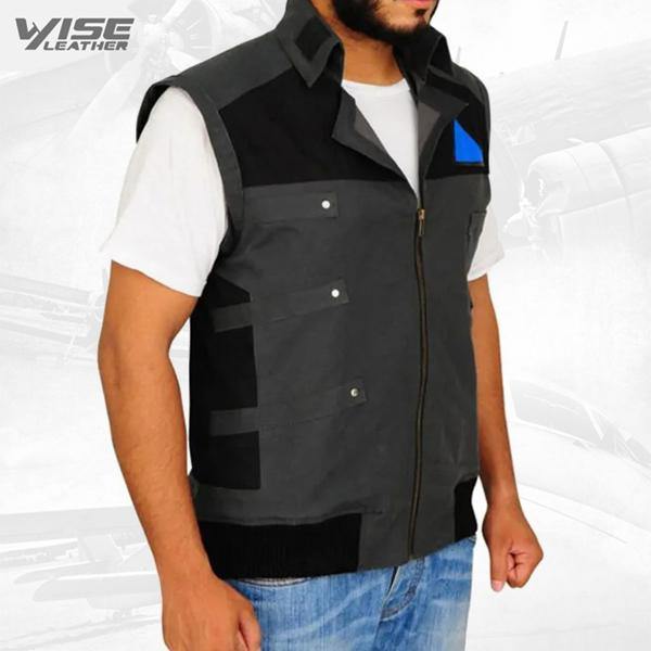 Detroit Become Human Markus Black Vest - Wiseleather