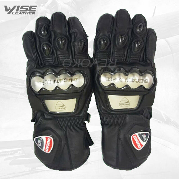 Ducati Corse MotoGp Replica Leather Motorbike Racing Gloves
