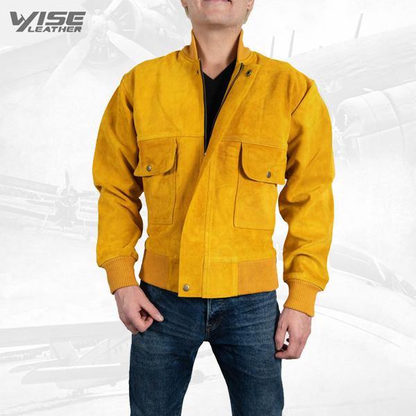 Exclusive Men Leather Jacket Colo Pure Suede Leather Jacket - Wiseleather