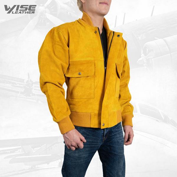 Exclusive Men Leather Jacket Colo Pure Suede Leather Jacket - Wiseleather