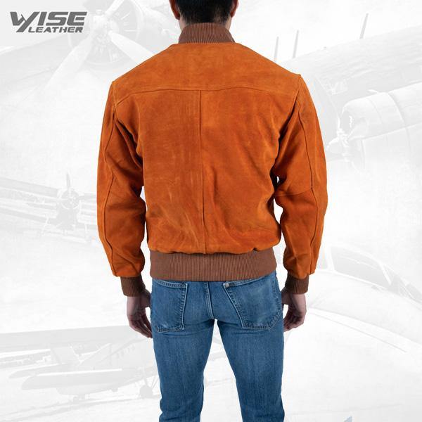 Exclusive Men Leather Jacket Gamba Pure Suede Leather Jacket - Wiseleather