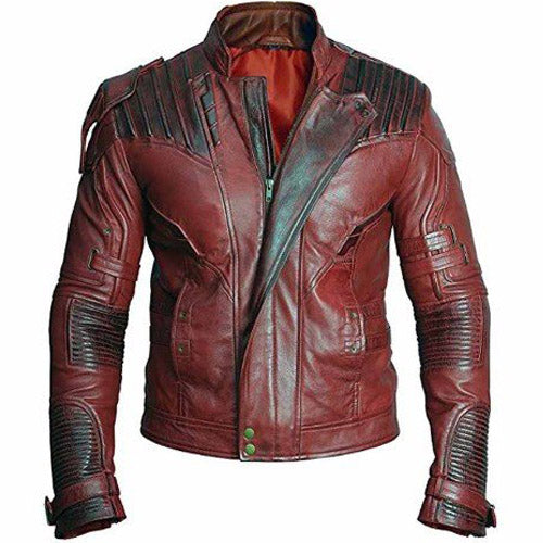 New Guardians Of The Galaxy 2 Star Lord Genuine Leather Jacket