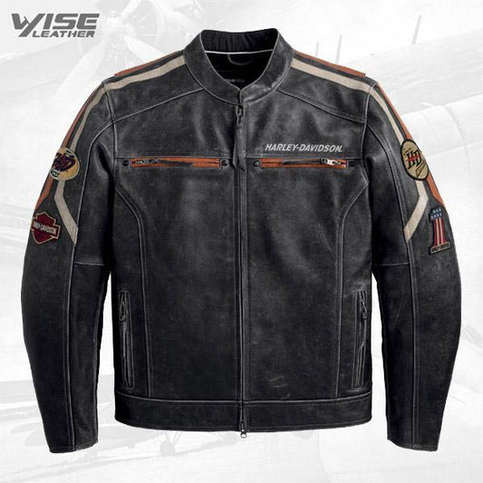 Harley-Davidson Black Boxford Leather Jacket