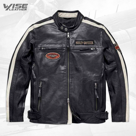 Harley Davidson Command Men's Leather Motorcycle Jacket