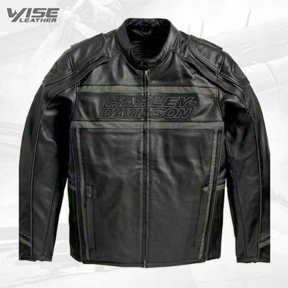 Harley Davidson Men’s Luminator 360 Black Leather Jacket - Wiseleather