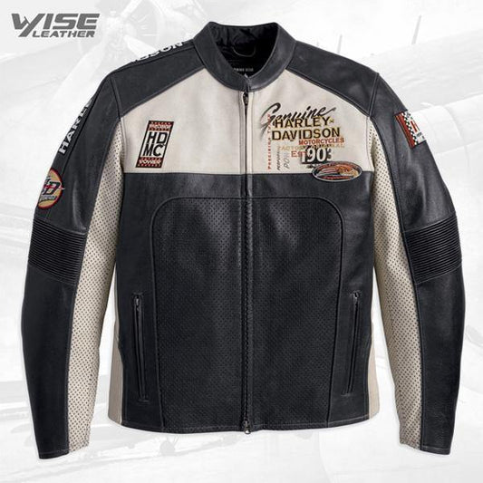Harley Davidson Regulator Perforated Leather Motorcycle Jacket