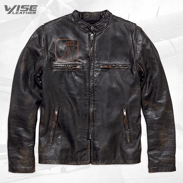 Harley Davidson Motorcycle Speed Distressed Slim Fit Leather Jacket - Wiseleather