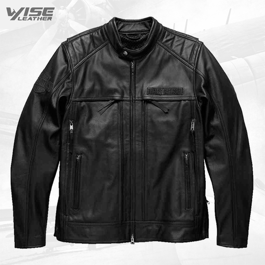 Harley Davidson Synthesis Pocket System Leather Motorcycle Jacket