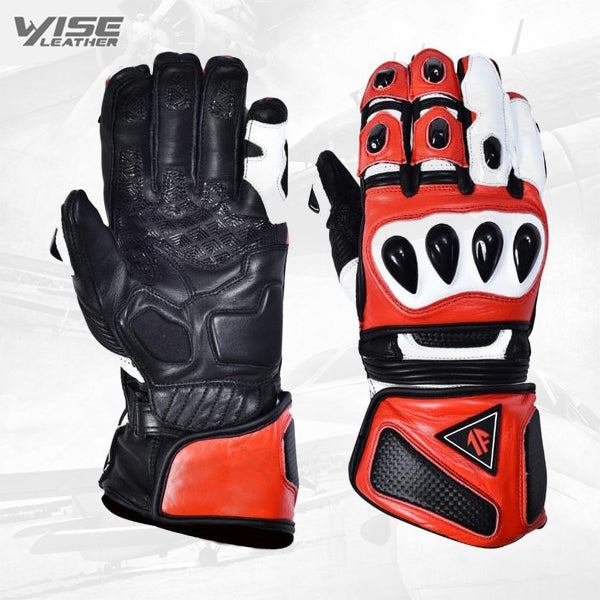 Leather Motorcycle Gloves Motorbike Waterproof Thermal Winter Racing