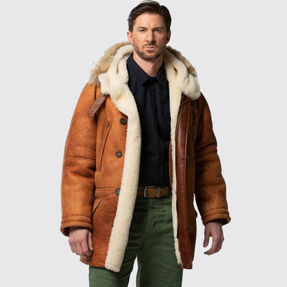 Long Sheepskin Parka Jacket