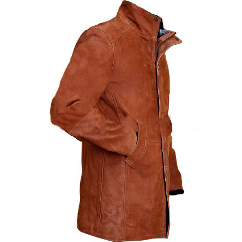 Longmire Tan Brown Genuine Real Leather Coat