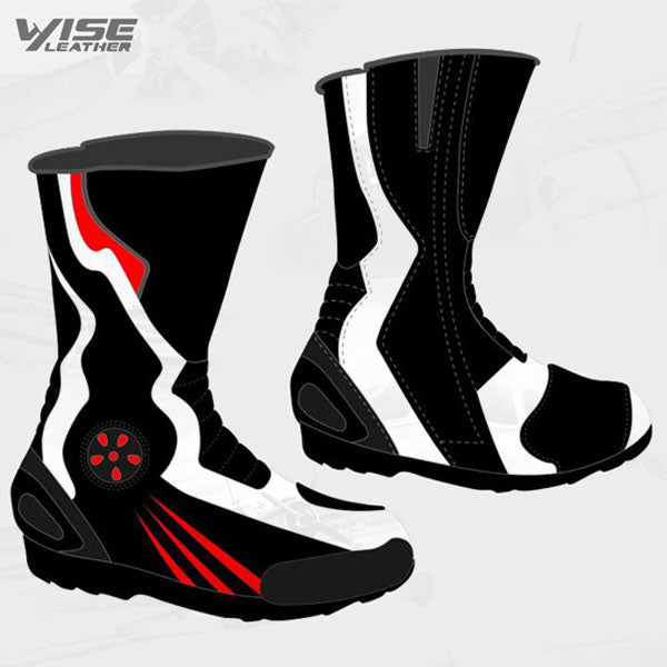 MOTORCYCLE LEATHER RIDER BOOTS