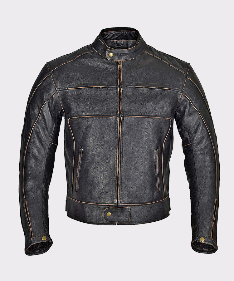 Motorcycle Leather Jacket for Men - Wiseleather