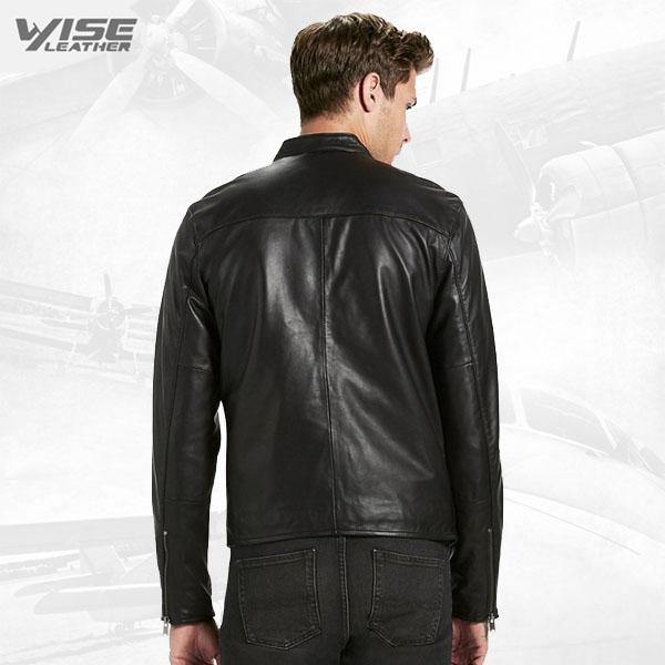 Men Black Vintage Jacket - Wiseleather