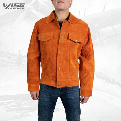 Men Exclusive Jacket Missochen Pure Suede Leather Jacket - Wiseleather