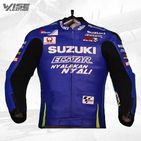 Men's Andrea Iannone Suzuki MotoGP 2017 Racing Leather Jacket