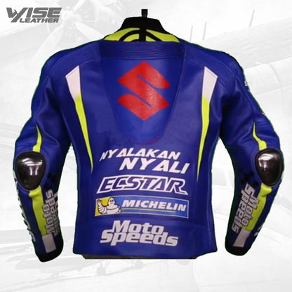 Men's Andrea Iannone Suzuki MotoGP 2017 Racing Leather Jacket