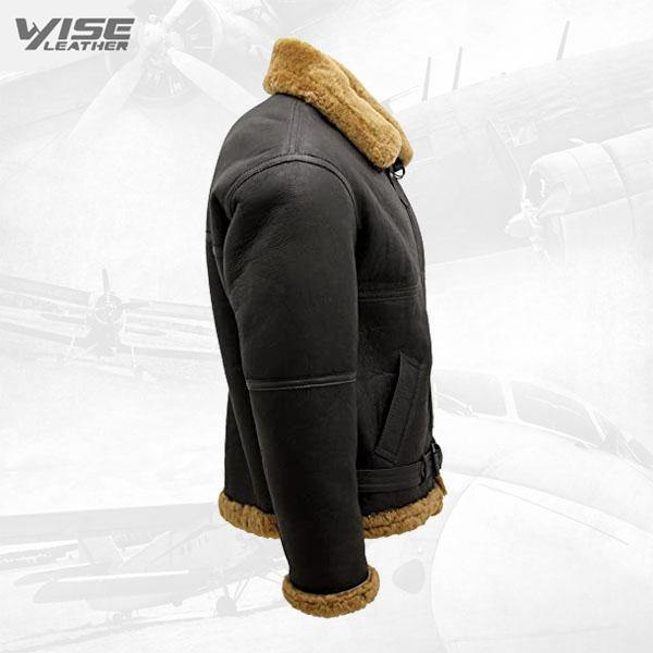 Men’s Brown RAF Real Leather Jacket