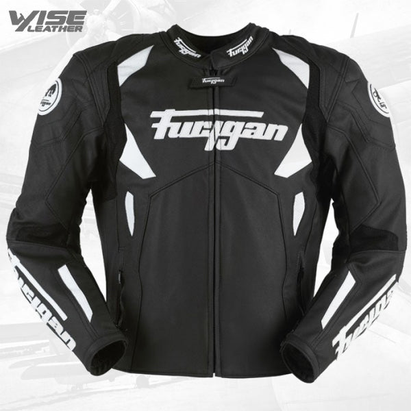 Men's Furygan Spyder 2015 Black Motorbike Racing Leather Jacket