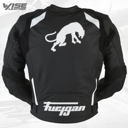 Men's Furygan Spyder 2015 Black Motorbike Racing Leather Jacket