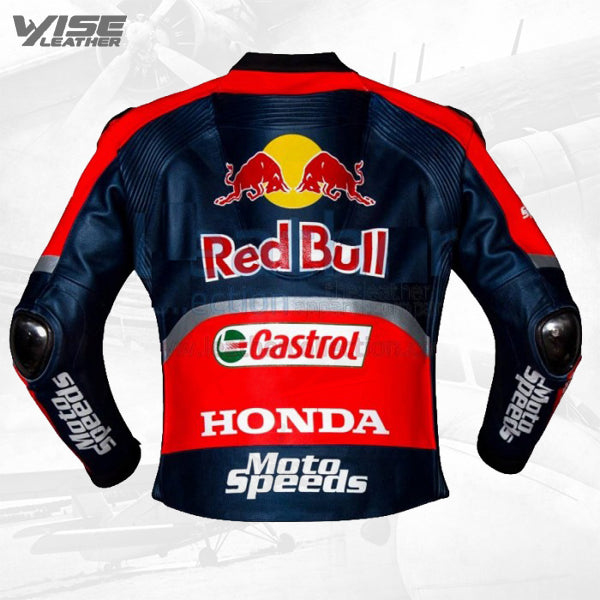 Men's Nicky Hayden Honda Redbull WSBK 2017 Racing Leather Jacket