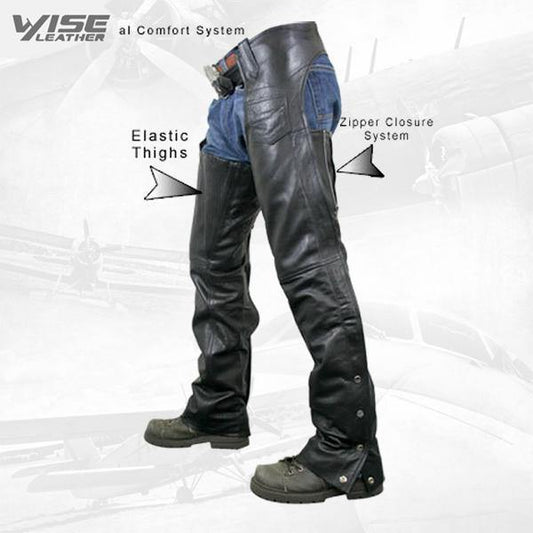 Cowhide Leather Motorcycle Chaps