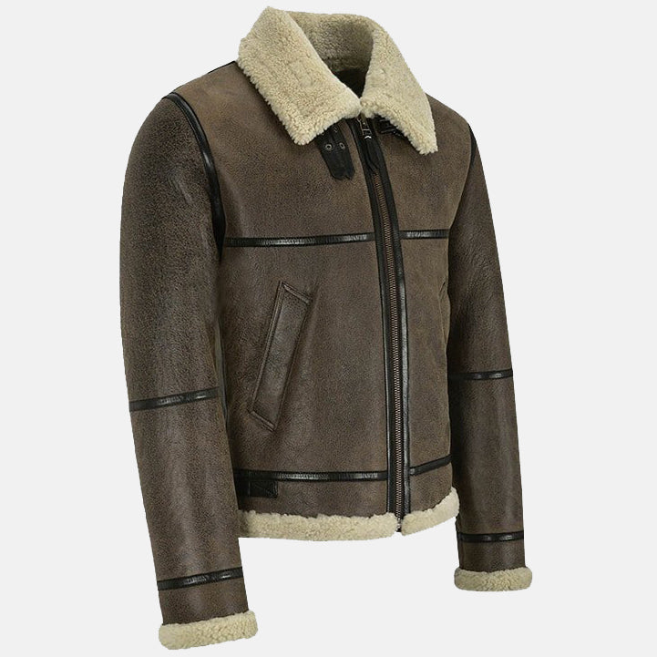 Mens Brown Air Force Leather Jacket