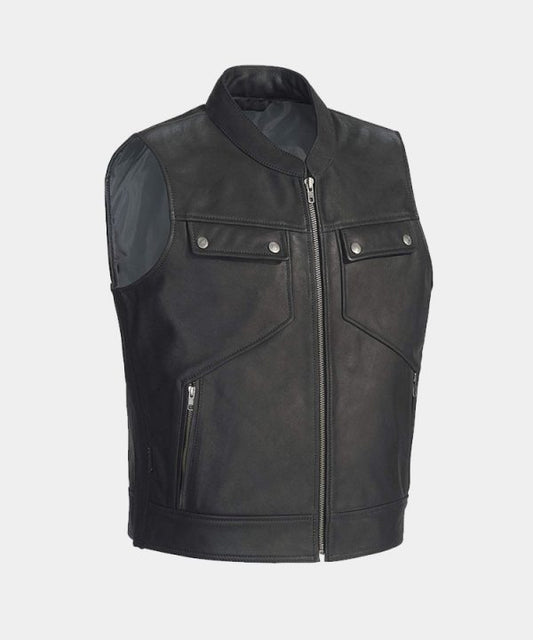 Men’s Nomad Leather Vest - Genuine Leather Vest for Men