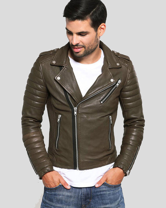 Carl Brown Motorcycle Leather Jacket
