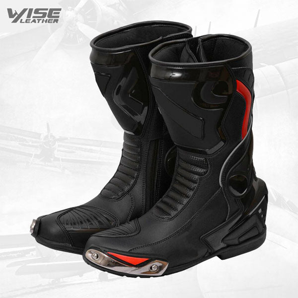 Motorcycle Motogp Motorbike Racing Leather Boots Shoes Shoe
