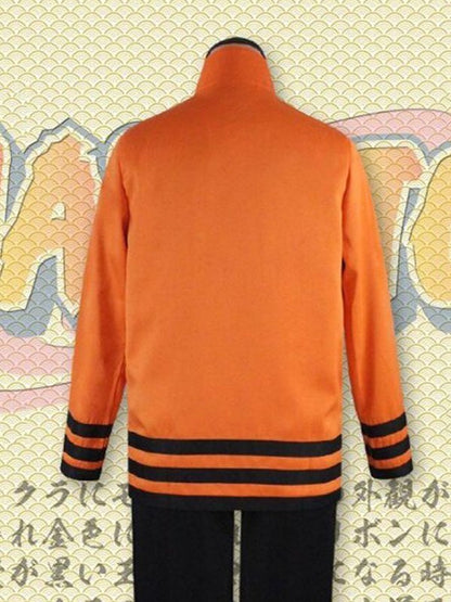 Naruto Next Generations Uzumaki 7th Hokage Orange Cotton Jacket
