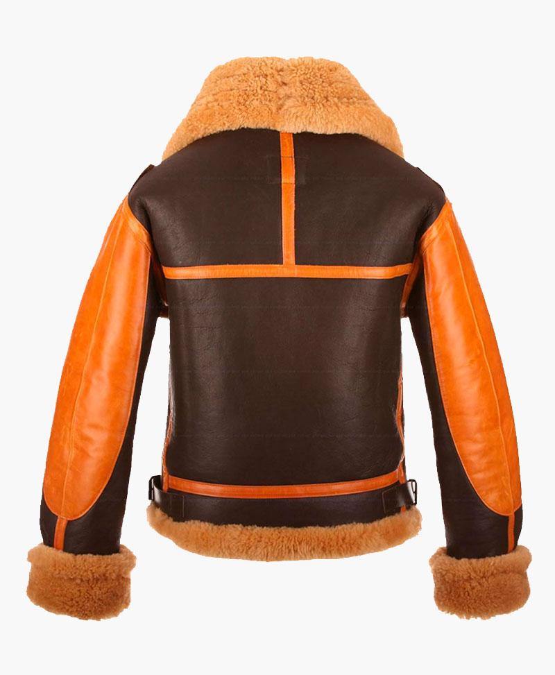 NEW STYLE TWO TONE MENS BOMBER LEATHER JACKET WITH FUR - Wiseleather