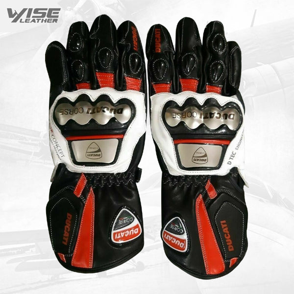 New Motogp racing leather Gloves Motorbike Leather Glove