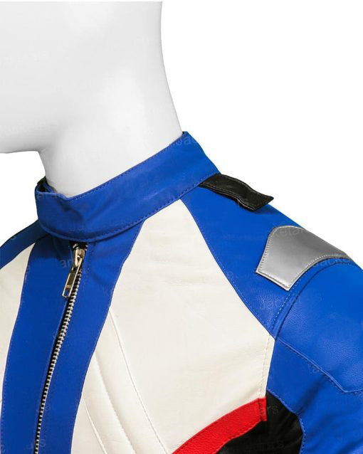 Overwatch Soldier 76 White Leather Jacket