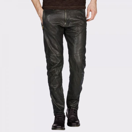 Rowdy And Classy Leather Pant - Black Leather Pant