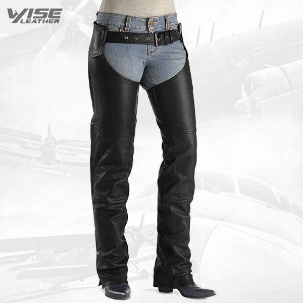 RUGGED BIKER LEATHER CHAPS - Wiseleather