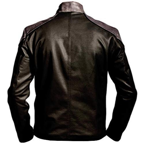 Shazam Black Faux Leather Jacket Costume