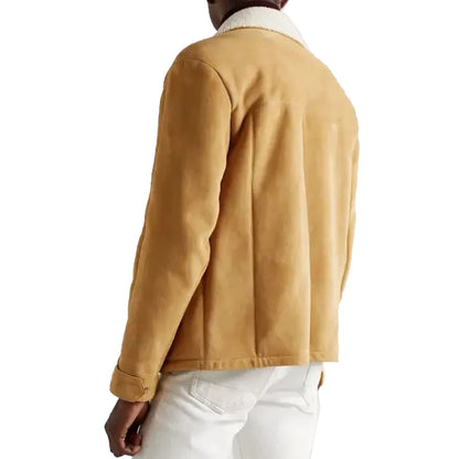 Shearling Lined Suede Jacket