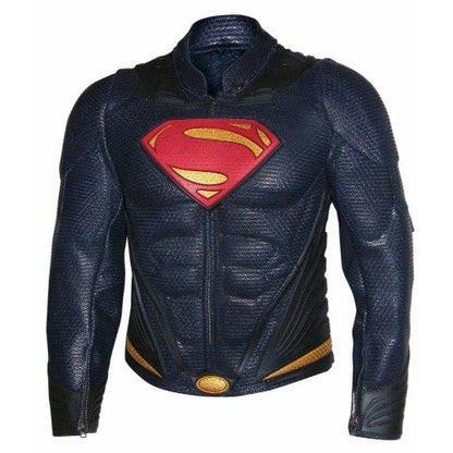 Superman Man Of Steel Genuine Real Leather Jacket
