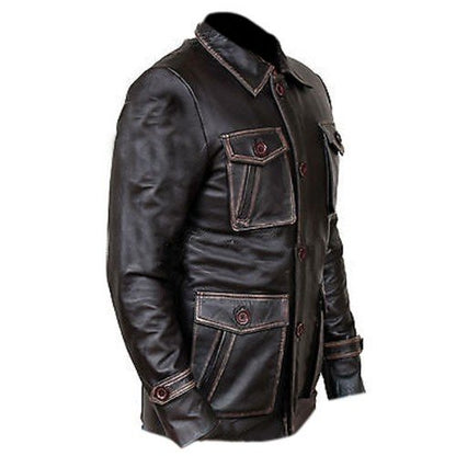 Supernatural Dean Winchester Distressed Brown Season 7 Genuine Real Leather Jacket