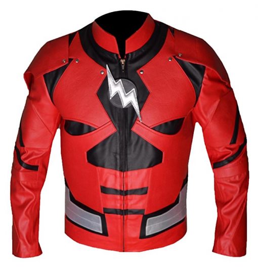 Justice League The Flash Red Faux Leather Jacket