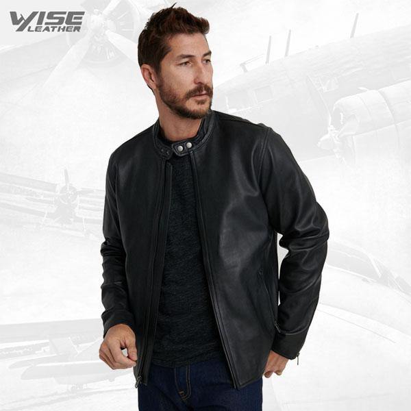 Trendy Black Jacket For Men - Wiseleather