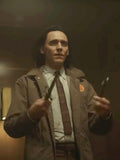 Tv Series Loki 2021 Tom Hiddleston Brown Cotton Jacket