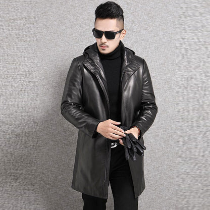Shearling coat for men  shearling leather jacket orignal sheepskin coat