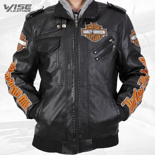 Vintage Harley Davidson Jacket Cropped American Legends Motorcycle Leather Jacket - Wiseleather