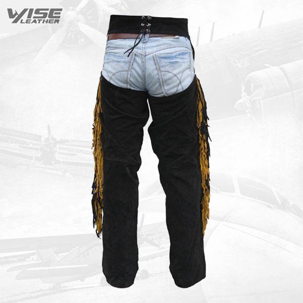 Western Leather Indian Chaps Pants ,Western Carnival Fasching - Wiseleather