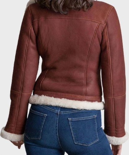 Womens Shearling Sheepskin Leather Jacket