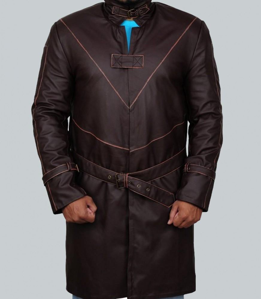 Aiden Pearce Watch Dogs Coat - Real Leather Trench Coat