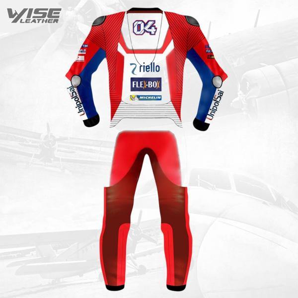 Andrea Dovizioso Team Ducati Motorcycle Leather Suit 2017 - Wiseleather