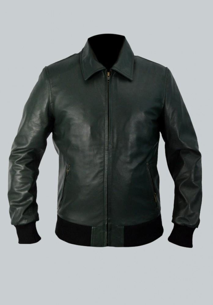 ARROW STEPHEN AMELL OLIVER QUEEN BOMBER JACKET - Wiseleather